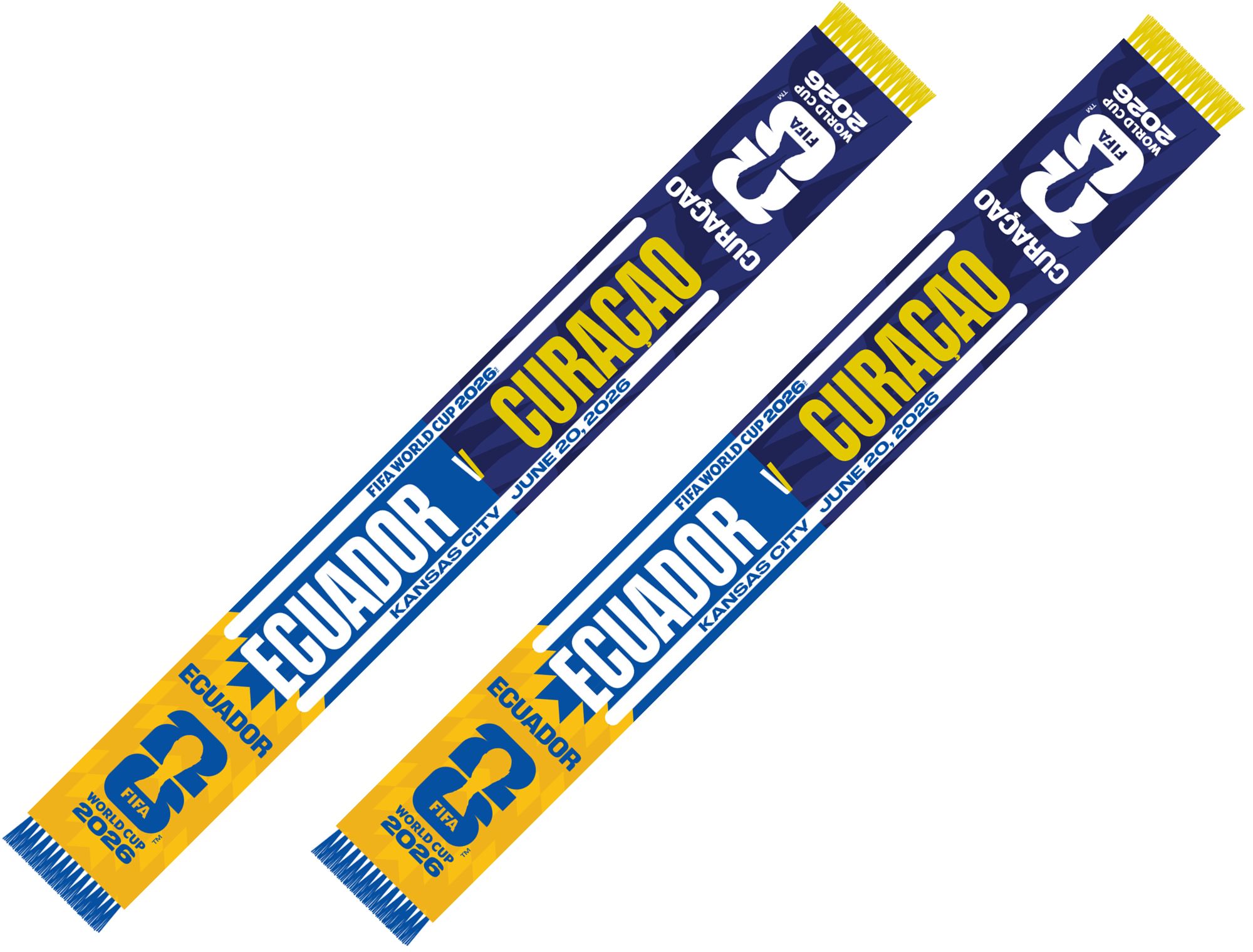 Global Scarves Ecuador VS Curaçao 2026 FIFA World Cup Matchup