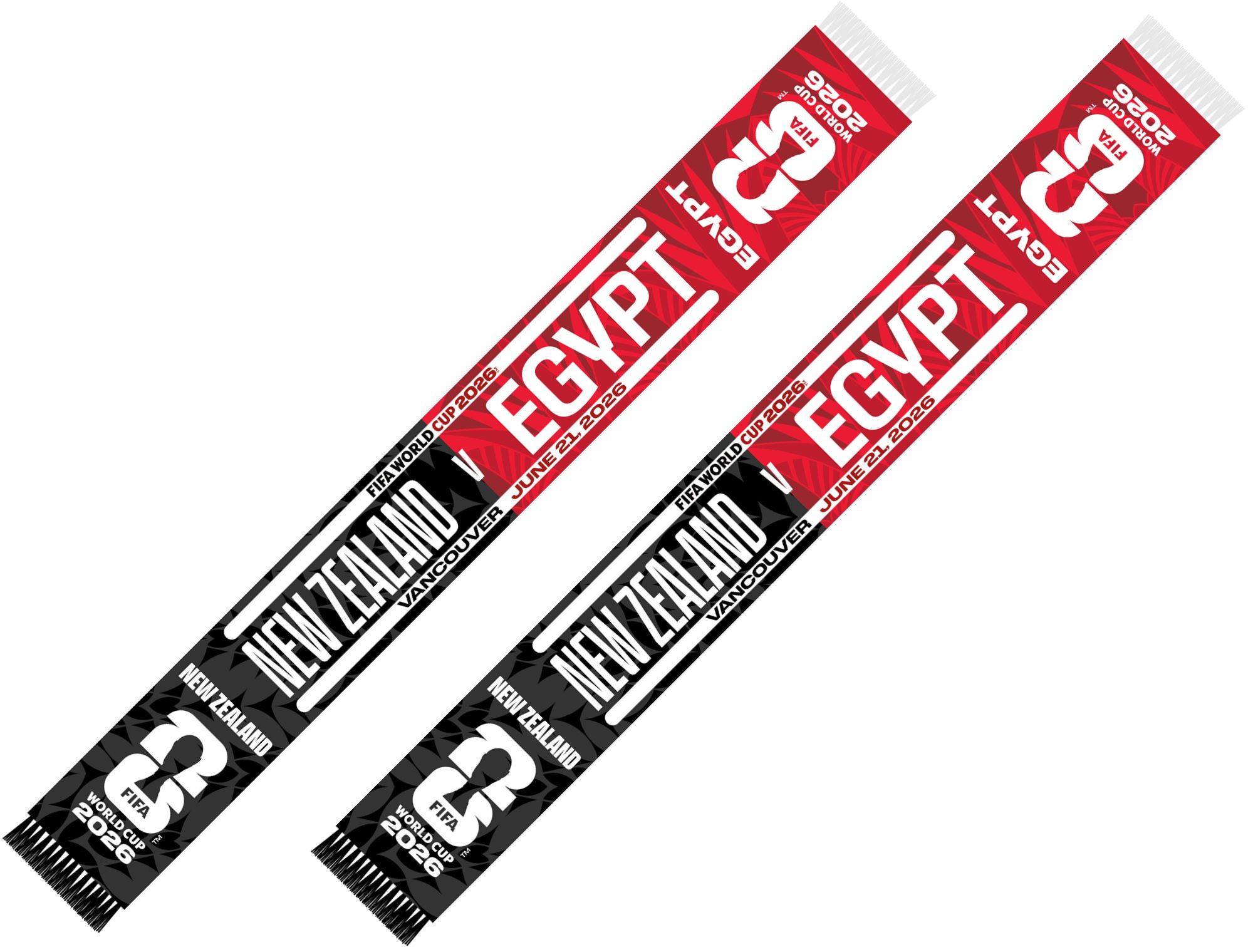 Global Scarves New Zealand VS Egypt 2026 FIFA World Cup Matchup