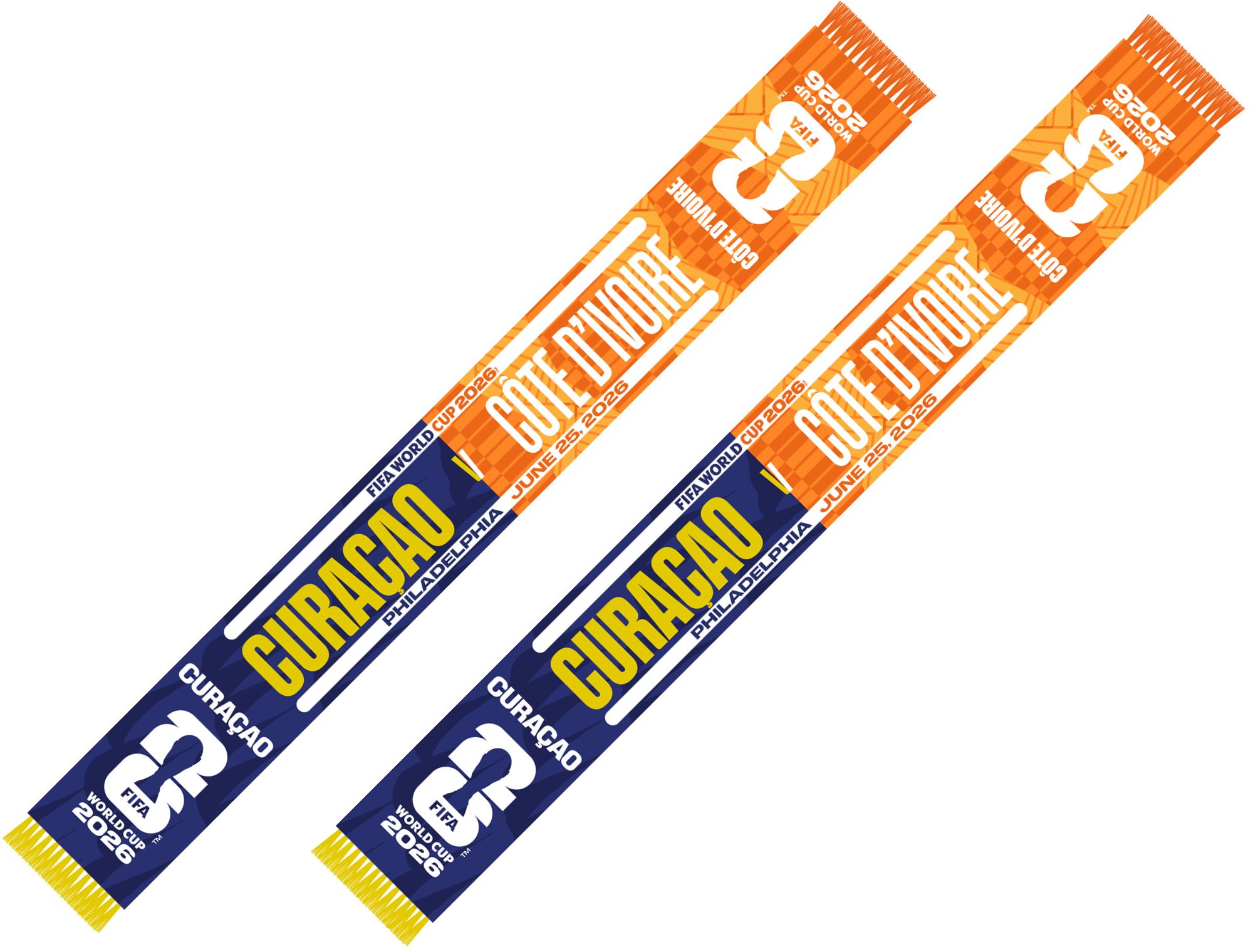 Global Scarves Curaçao VS Côte D'Ivoire 2026 FIFA World Cup