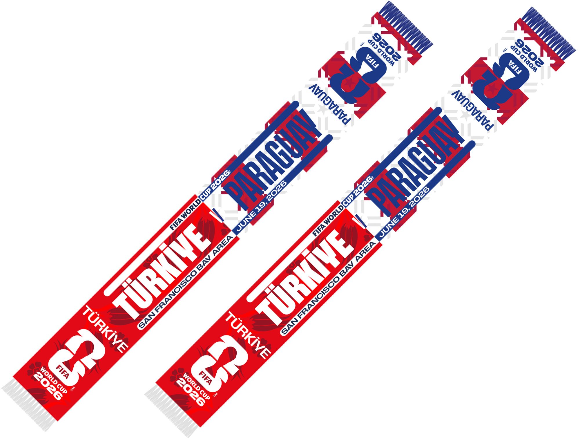Global Scarves Türkiye VS Paraguay 2026 FIFA World Cup Matchup