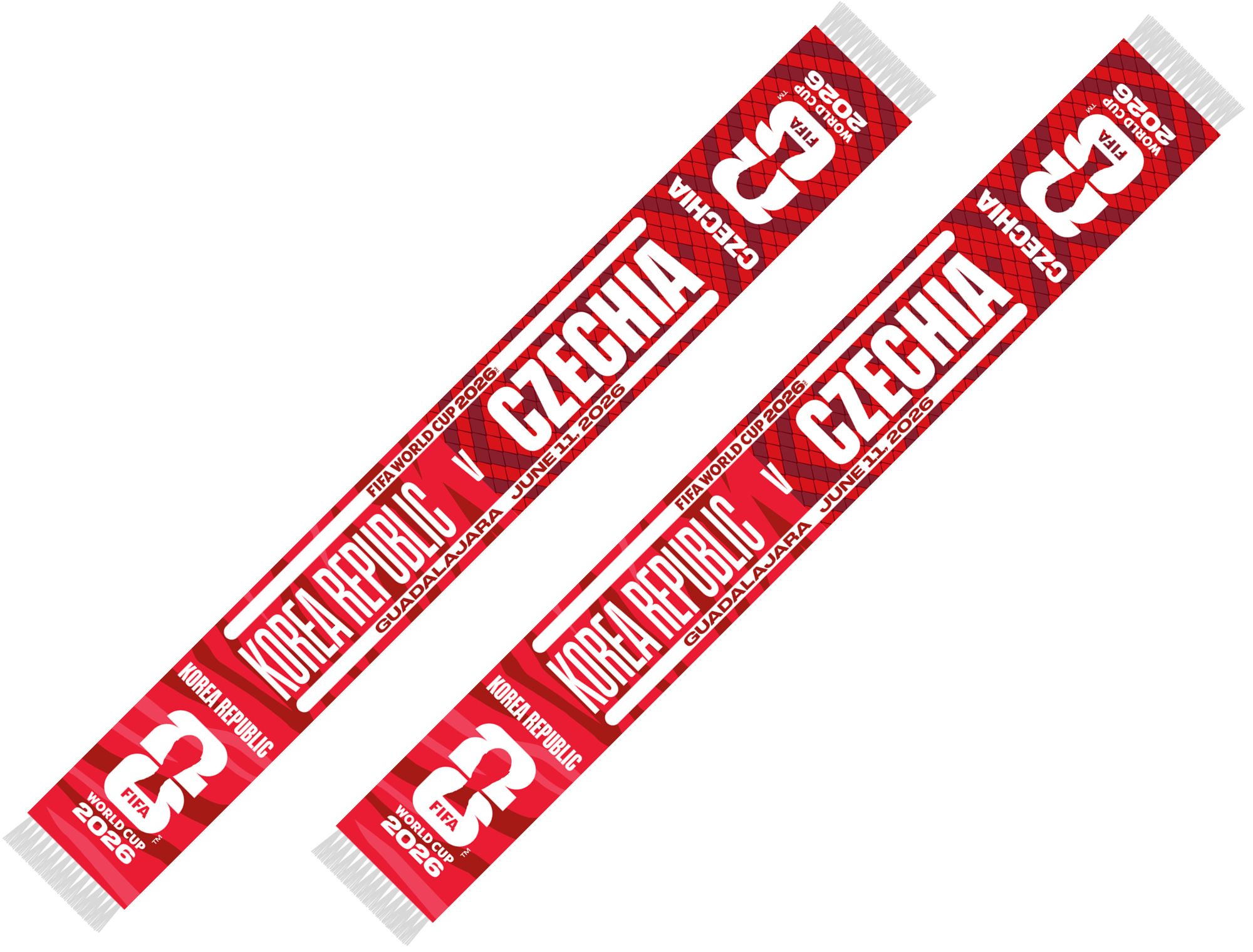 Global Scarves Korea Republic VS Czechia 2026 FIFA World Cup