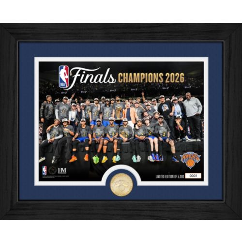 Highland Mint 2026 NBA Champions New York Knicks Team Force Frame