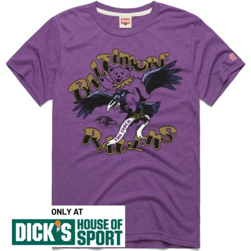 HOMAGE Men's Baltimore Ravens Royal Purple Throwback Helmet T