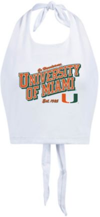 Hype and Vice Women's Miami Hurricanes Halter Top | Dick's Sporting Goods