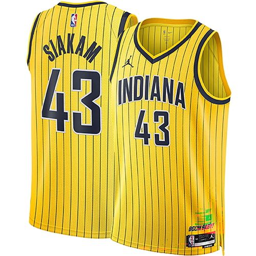 Jordan Adult Indiana Pacers Tyrese Haliburton #0 Yellow Special