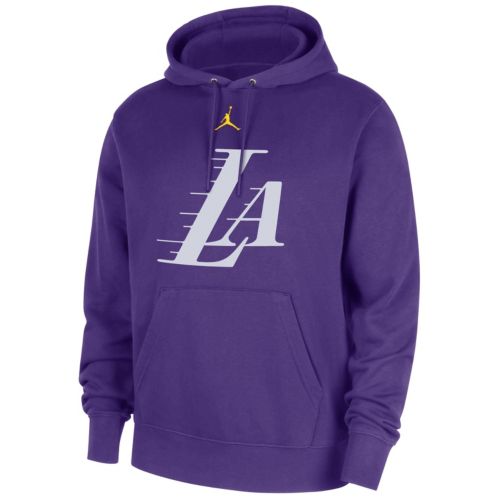 Jordan Men's Los Angeles Lakers Purple Club Crewneck Sweatshirt
