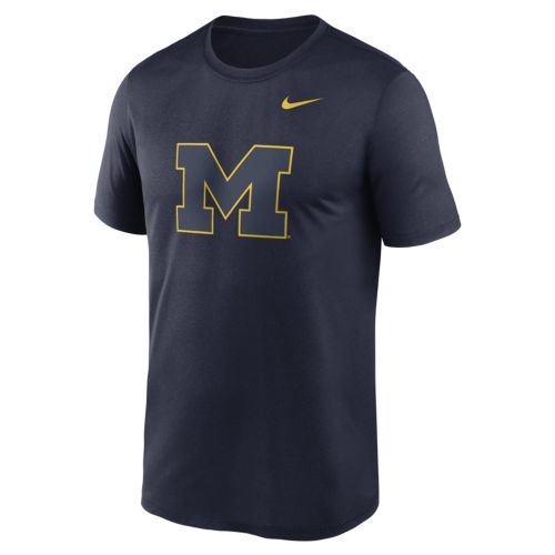 Jordan Men's Michigan Wolverines Blue Legend Logo T-Shirt | Dick's