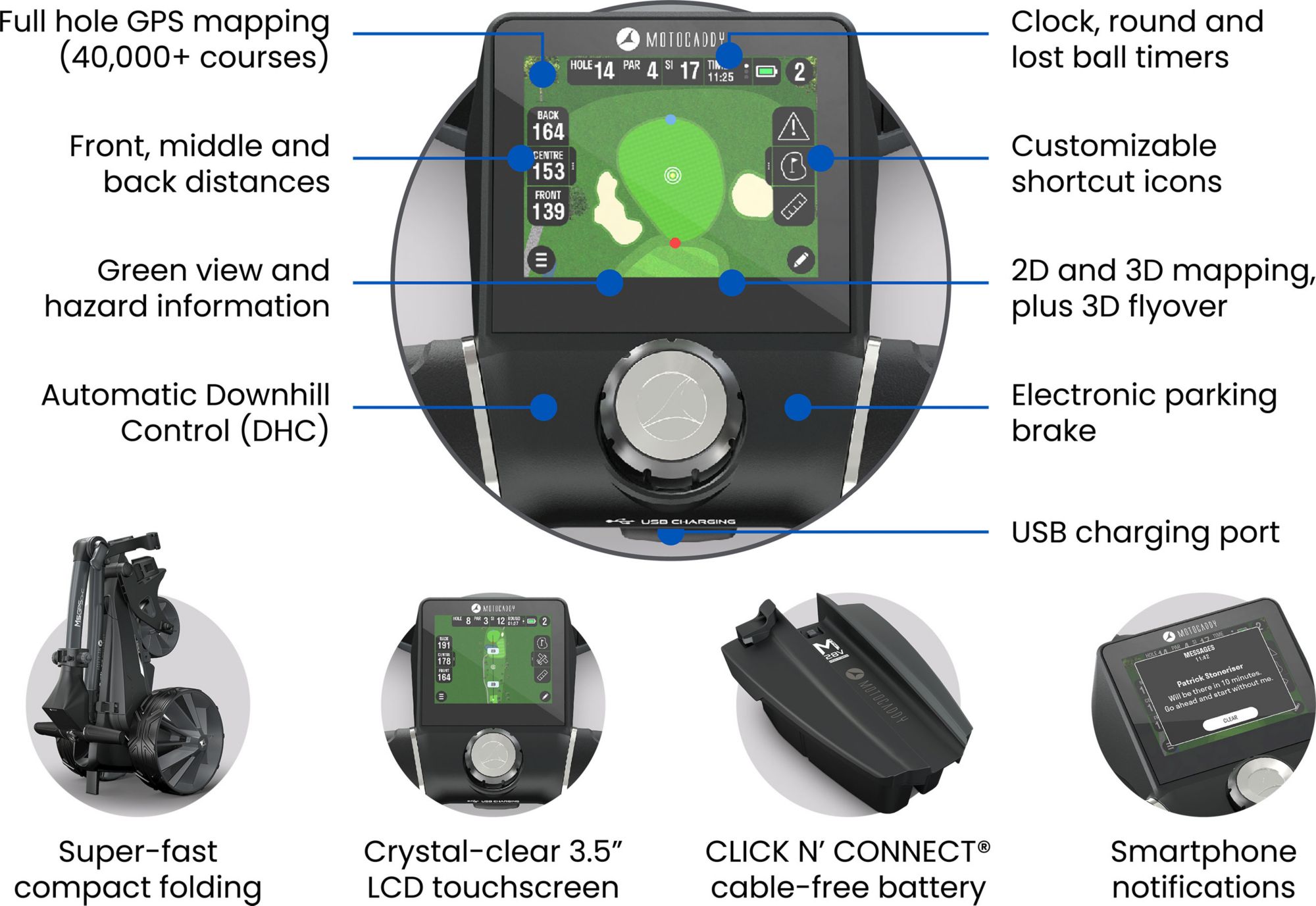 Motocaddy 2026 M5 GPS DHC Electric Caddy product image