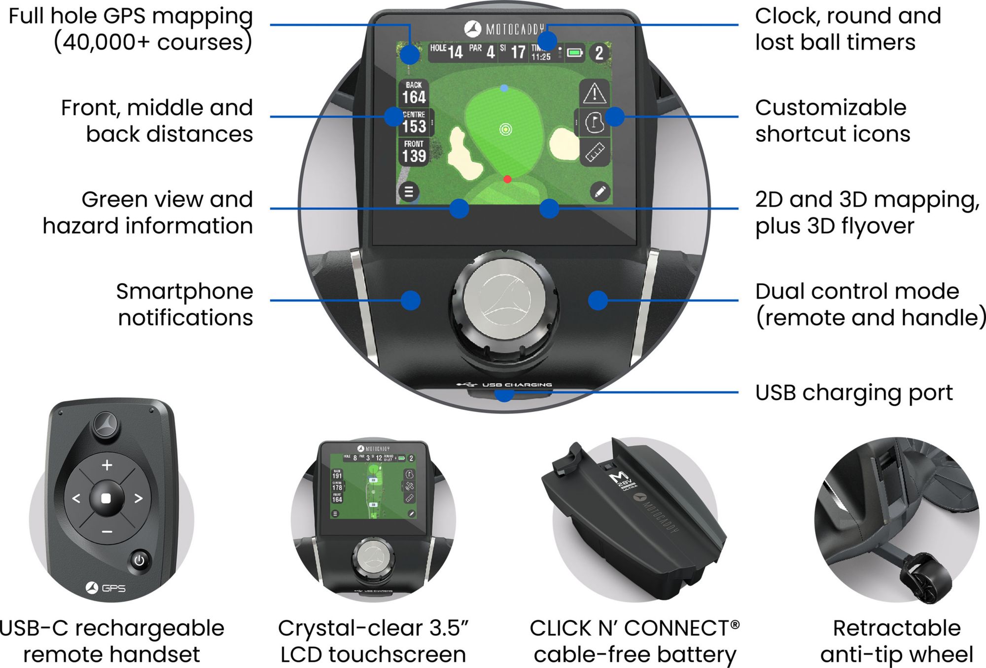 Motocaddy 2026 M7 GPS Remote Electric Caddy product image