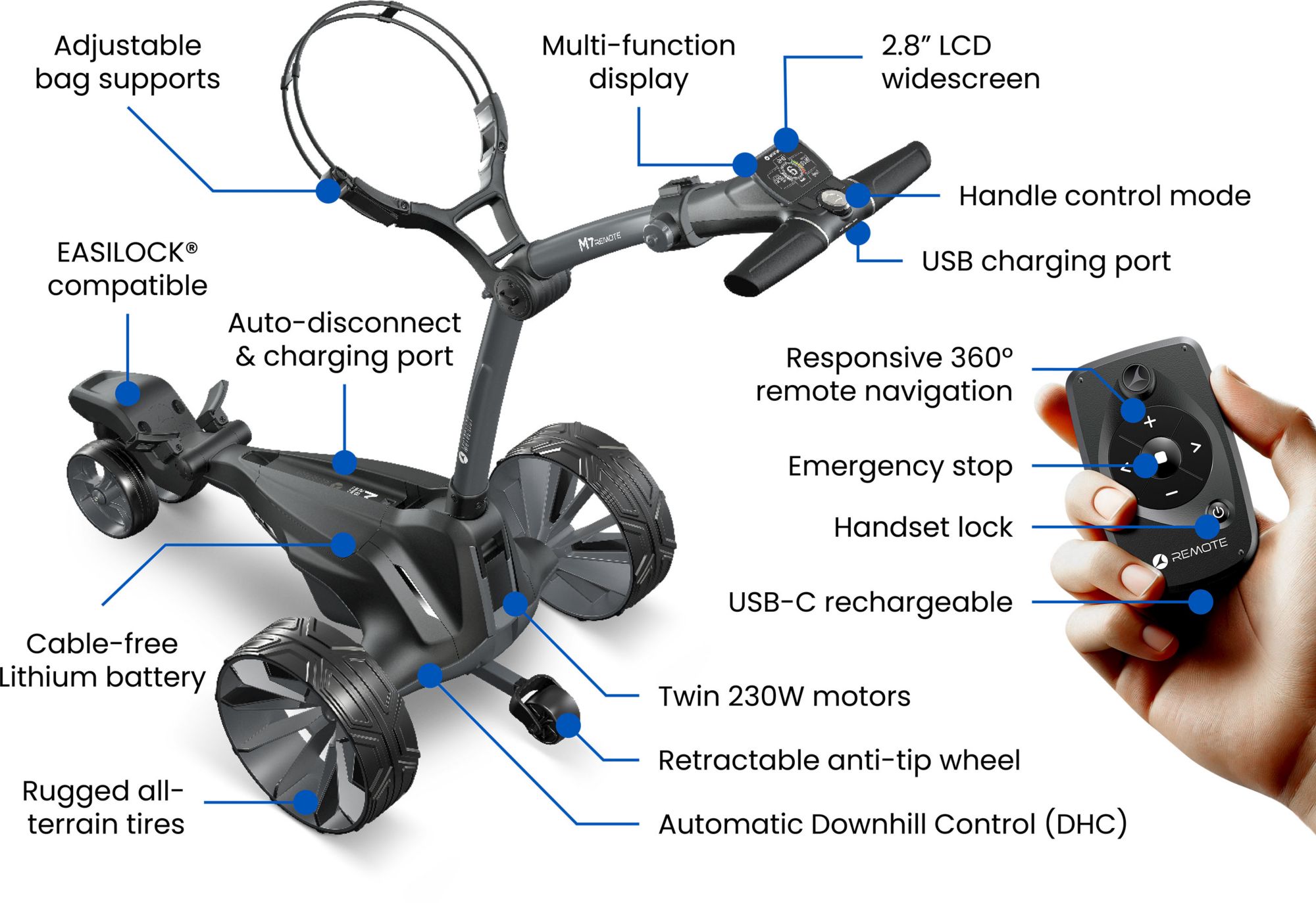 Motocaddy 2026 M7 Remote Electric Caddy product image