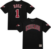 Mitchell & Ness Adult Chicago Bulls Derrick Rose #1 Black Hardwood