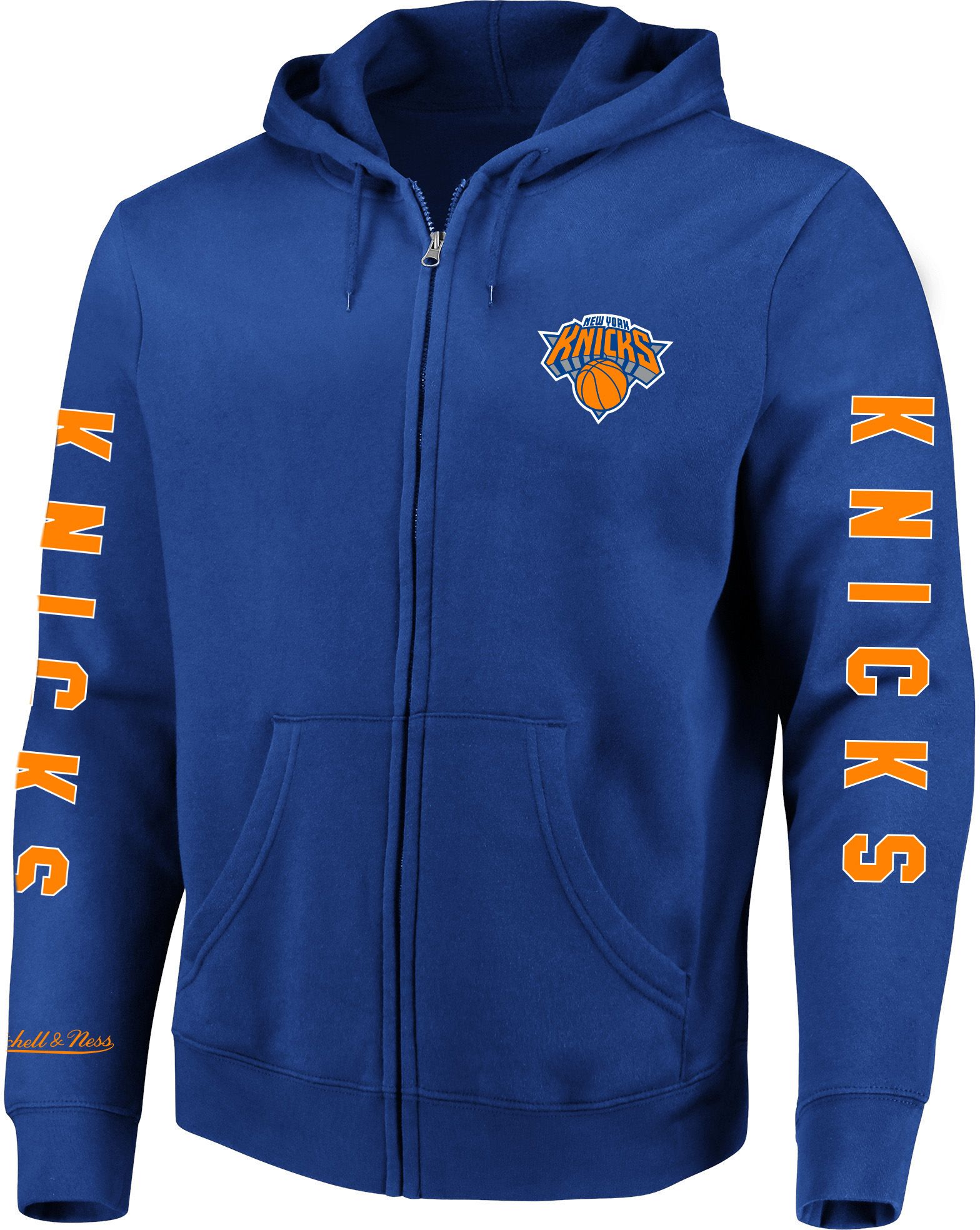 ☆MITCHELL & NESS プルオーバー　L KNICKS☆ Mitchell & Ness Men's New York Knicks Big & Tall Full-Zip Hoodie