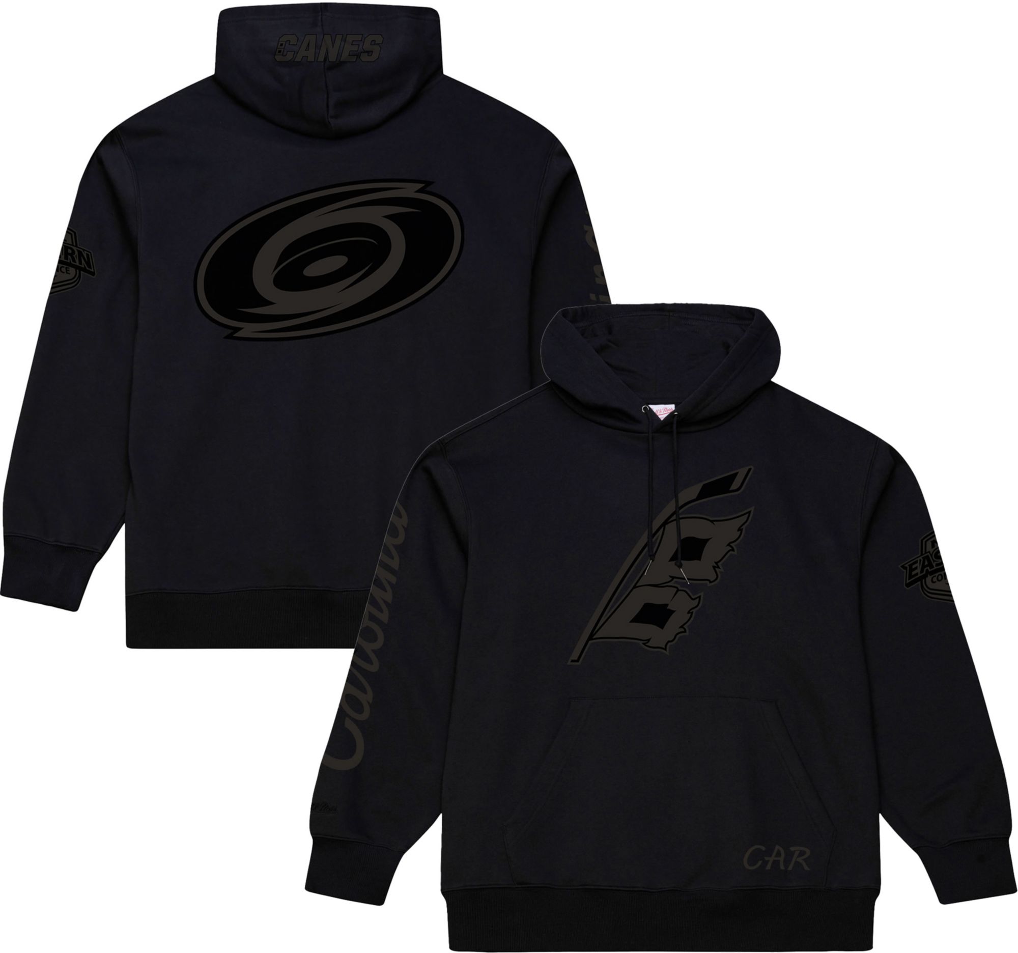 Mitchell & Ness Men's Carolina Hurricanes Black Phantom Fleece Hoodie product image