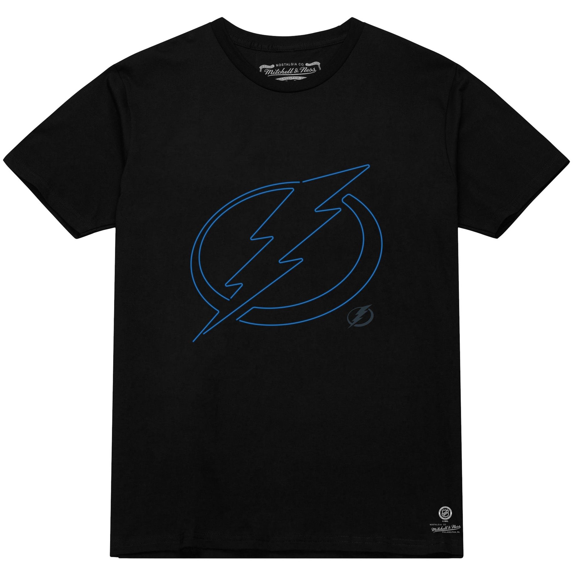 Mitchell & Ness Men's Tampa Bay Lightning Black Neon Lightning T