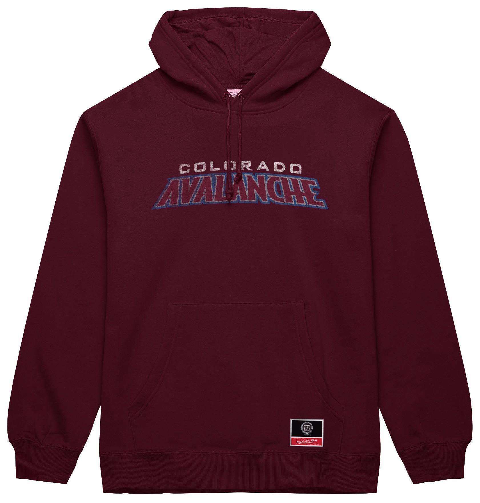 Mitchell & Ness Men's Colorado Avalanche Maroon Wordmark Pullover Hoodie product image