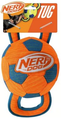 Nerf Dog X-Weave Squeak & Crunch Soccer Tug Dog Toy | Dick's