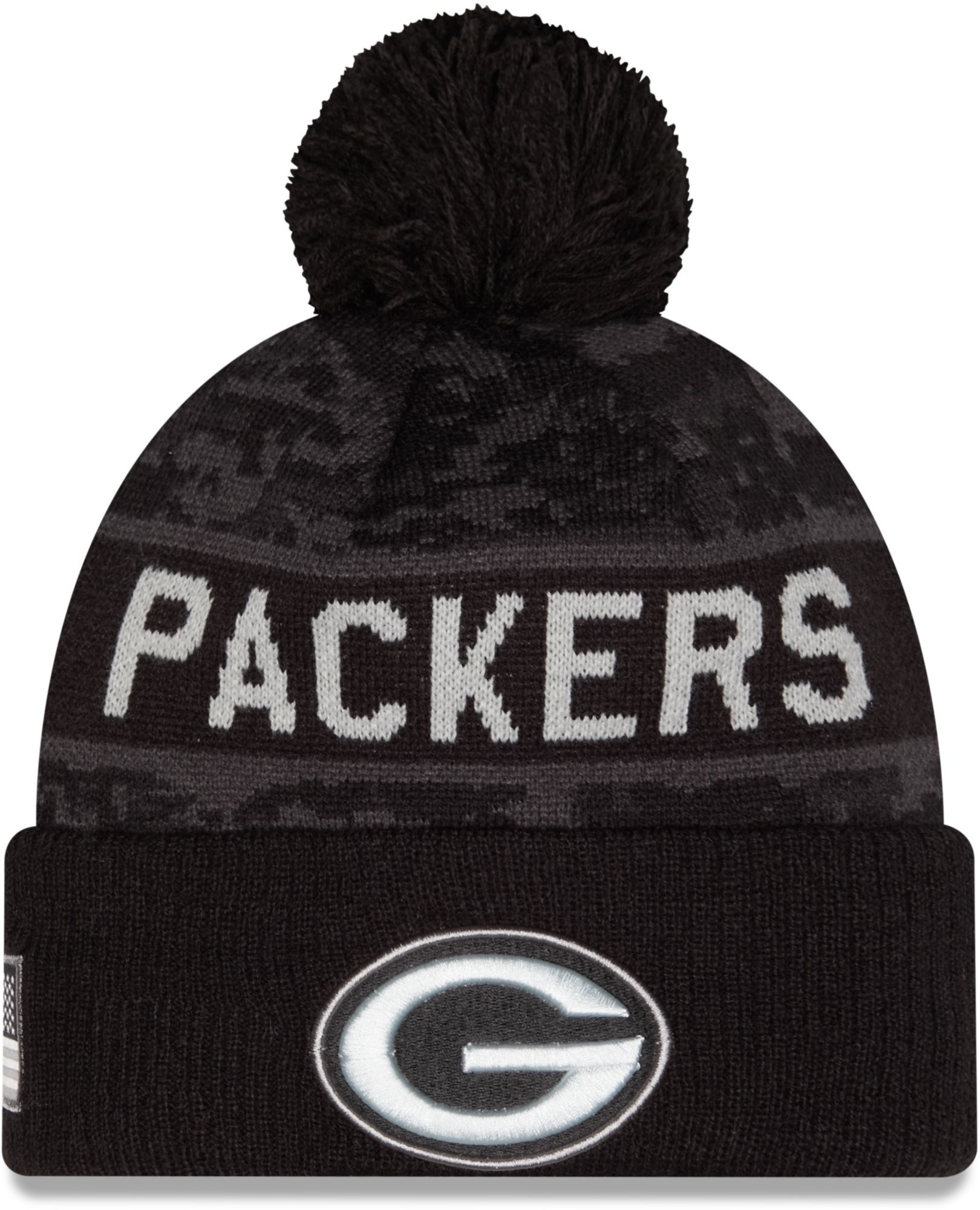Green Bay Packers ジャケットとニット帽セット New Era Adult Green Bay Packers Salute To Service 2026 Sideline