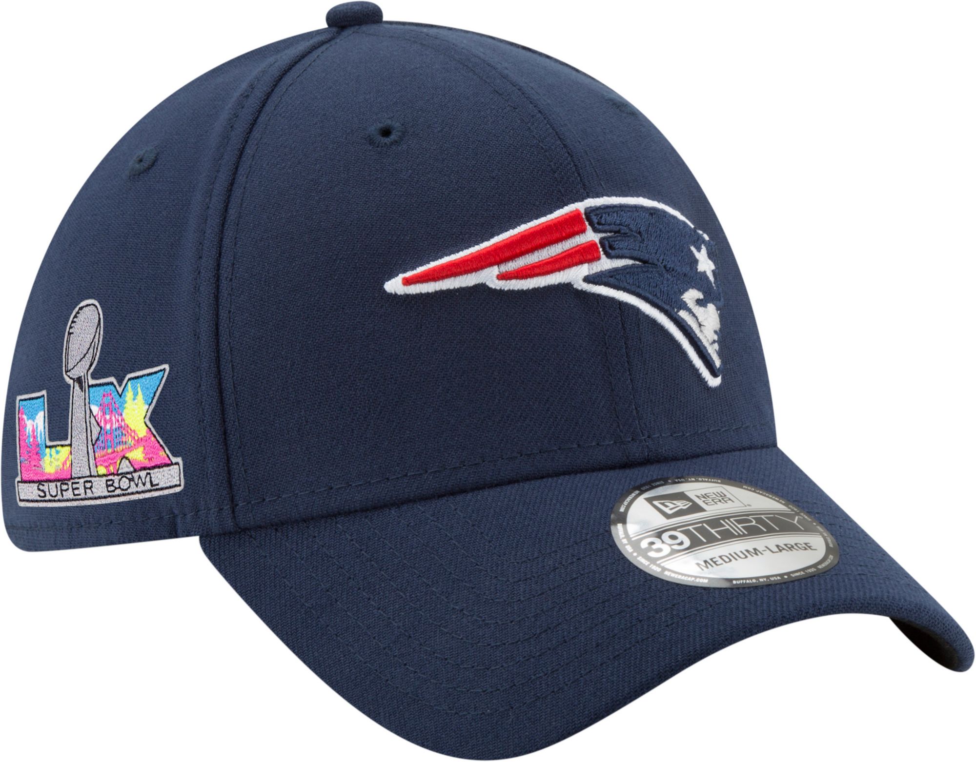 New Era Adult 2025-26 Super Bowl LX Bound New England Patriots Side Patch 39Thirty Stretch Fit Hat product image