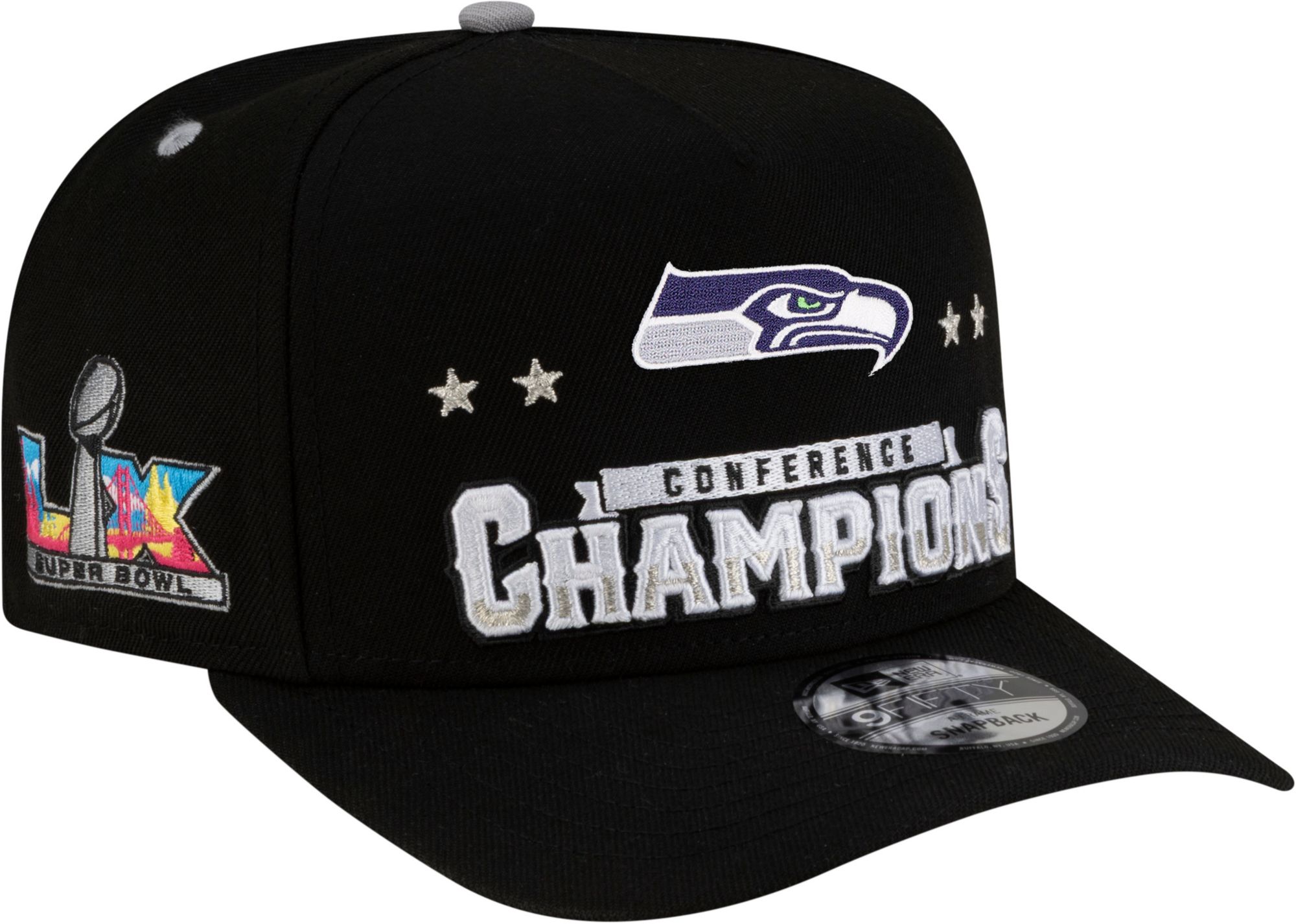 New Era Adult 2025-26 NFC Champions Seattle Seahawks Locker Room 9Fifty Adjustable Hat product image