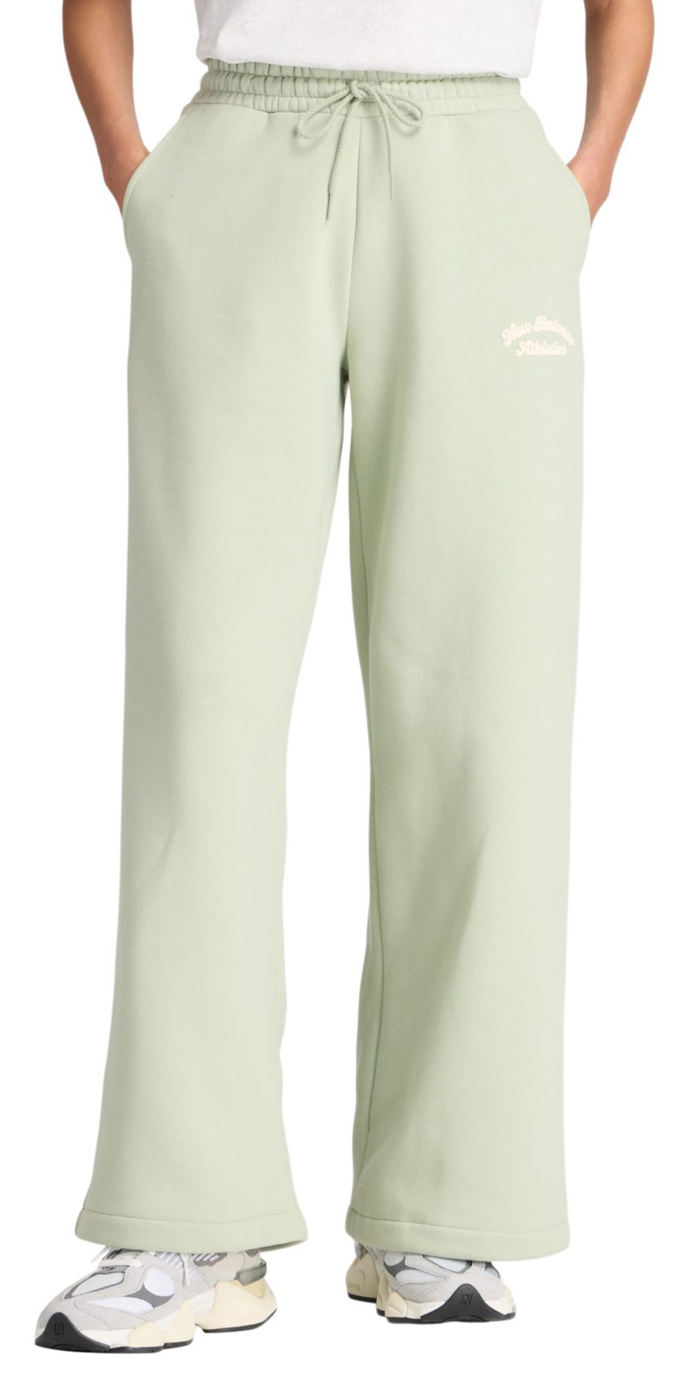 New Balance Women's Linear Heritage Fleece Wide Leg Pants product image