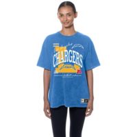 NOFX WE STAND with LOS ANGELES Tシャツ Lサイズ New Era Women's Los Angeles Chargers Oversized Mineral Washed T