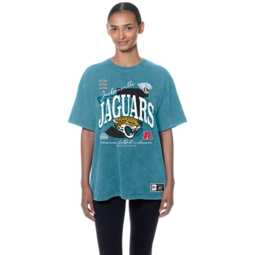 New Era Women's Jacksonville Jaguars Turquoise Fan Shrunken T