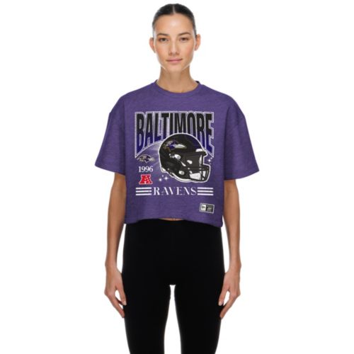 New Era Women's Baltimore Ravens Black Washed Oversized T-Shirt