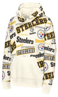 NFL Team Apparel Youth Pittsburgh Steelers Shake and Bake Hoodie