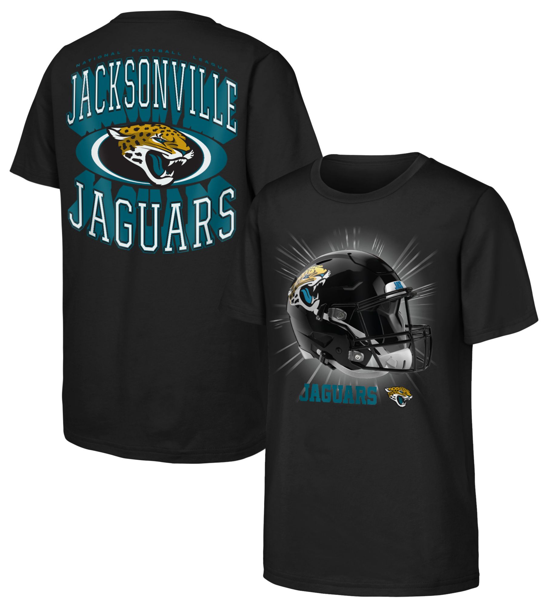 NFL Team Apparel Youth Jacksonville Jaguars Black Mentality T
