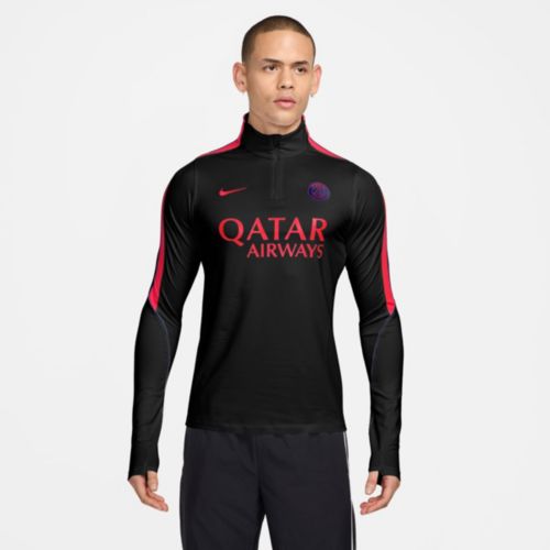 Nike Adult Paris Saint-Germain White Strike Drill 1/4 Zip Pullover