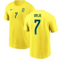 Nike Adult Brazil Yellow Vinicius Junior #7 Home T-Shirt | Dick's