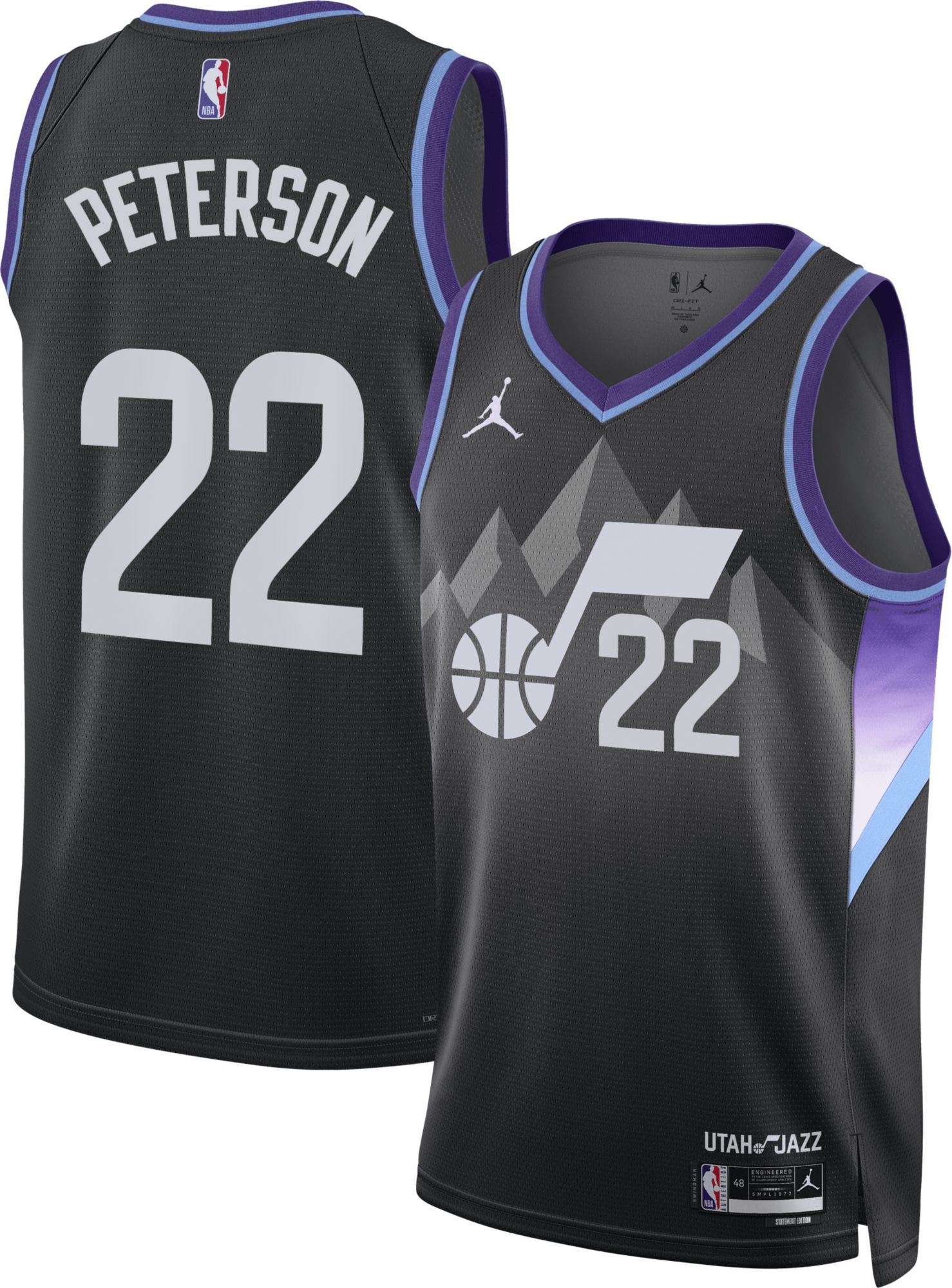 入手困難【JORDAN】DRI-FIT STATEMENT JERSEY Jordan Adult Utah Jazz Darryn Peterson 2026 NBA Draft Pick