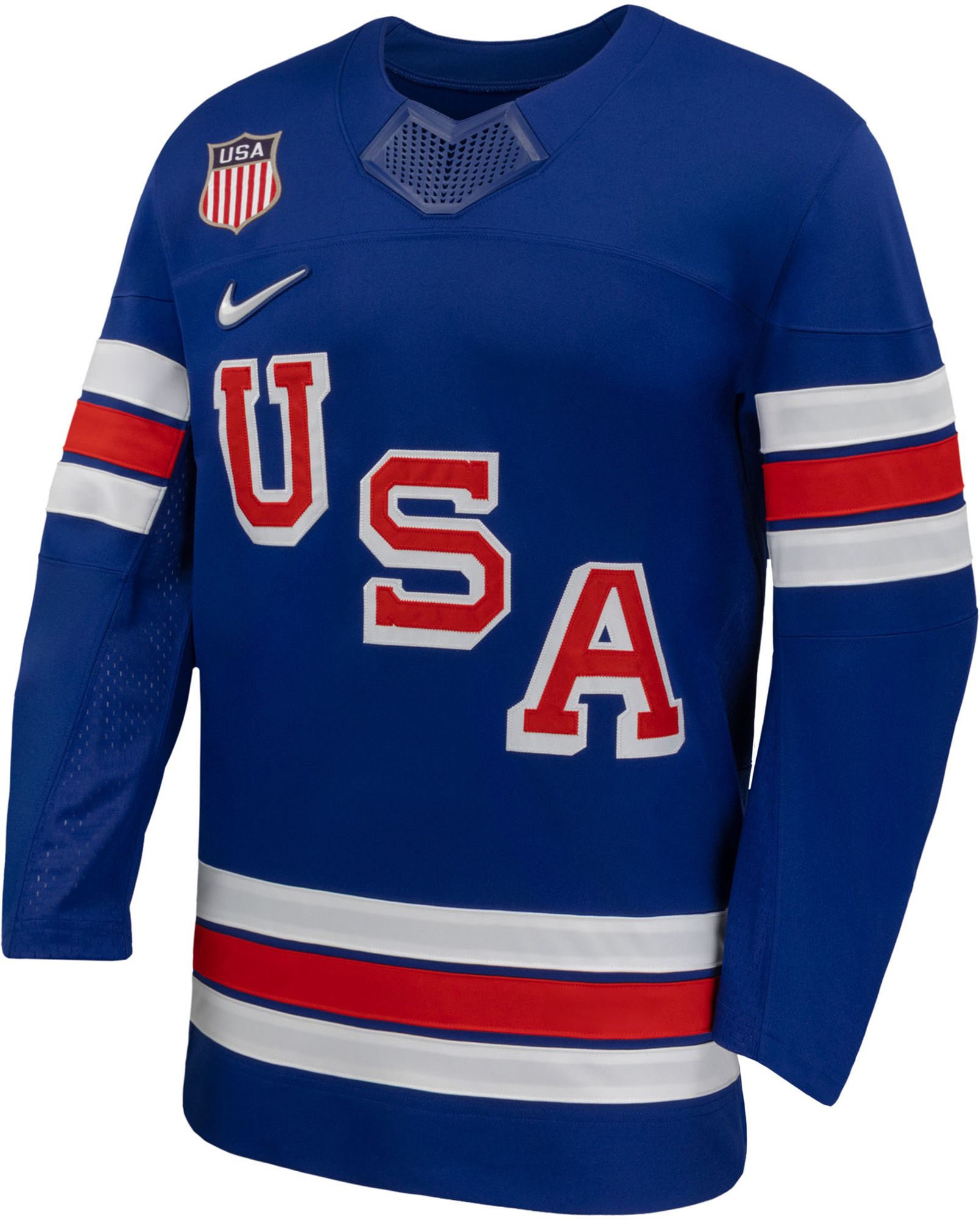 Nike Adult Olympics USA Hockey Blue Blank Replica Jersey product image