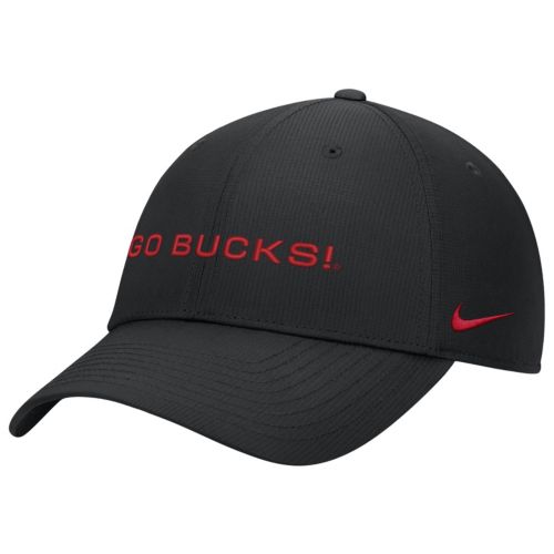 ナイキ オハイオステート 大学 キャップ M/L ブラック　フリーサイズ Nike Adult Ohio State Buckeyes Natural Rise Legacy A-Frame