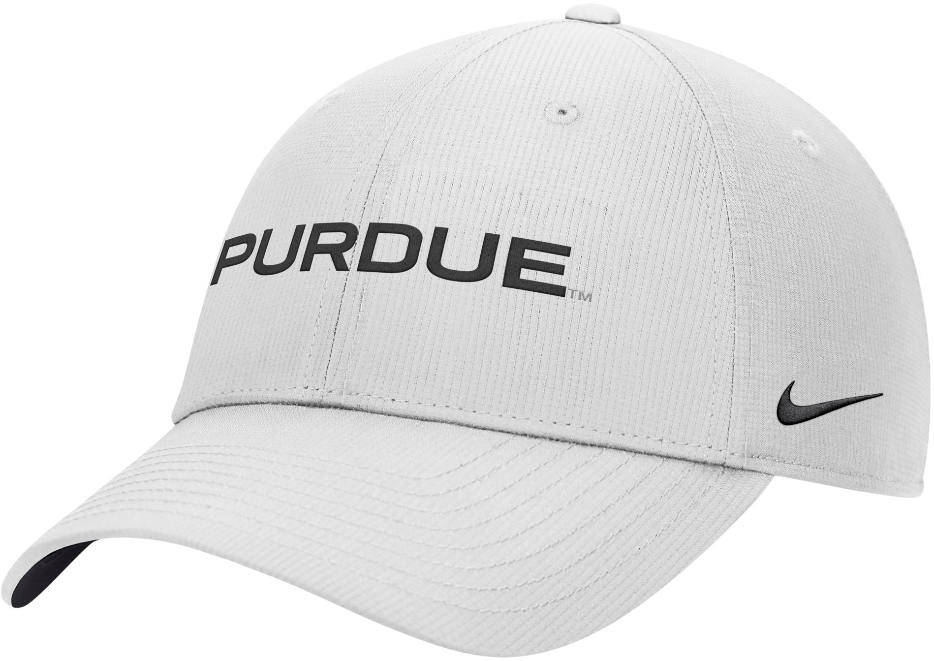 Nike Adult Purdue Boilermakers White Rip Stop Club Adjustable Hat