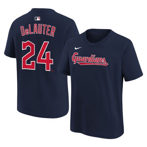 Pro Standard Youth Cleveland Guardians Midnight Navy Script Tail T
