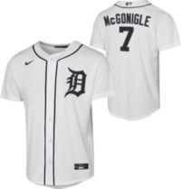 Nike Boys' Detroit Tigers White Kevin McGonigle #7 Home Baseline