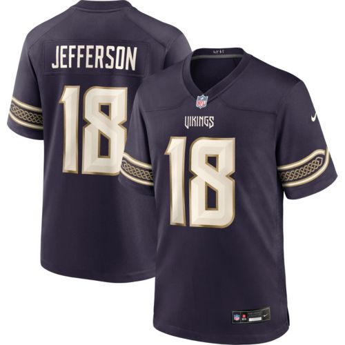 間*島様 超美品　NIKE pro elite シングレット パープル M Nike Men's Minnesota Vikings Purple Justin Jefferson #18 Limited