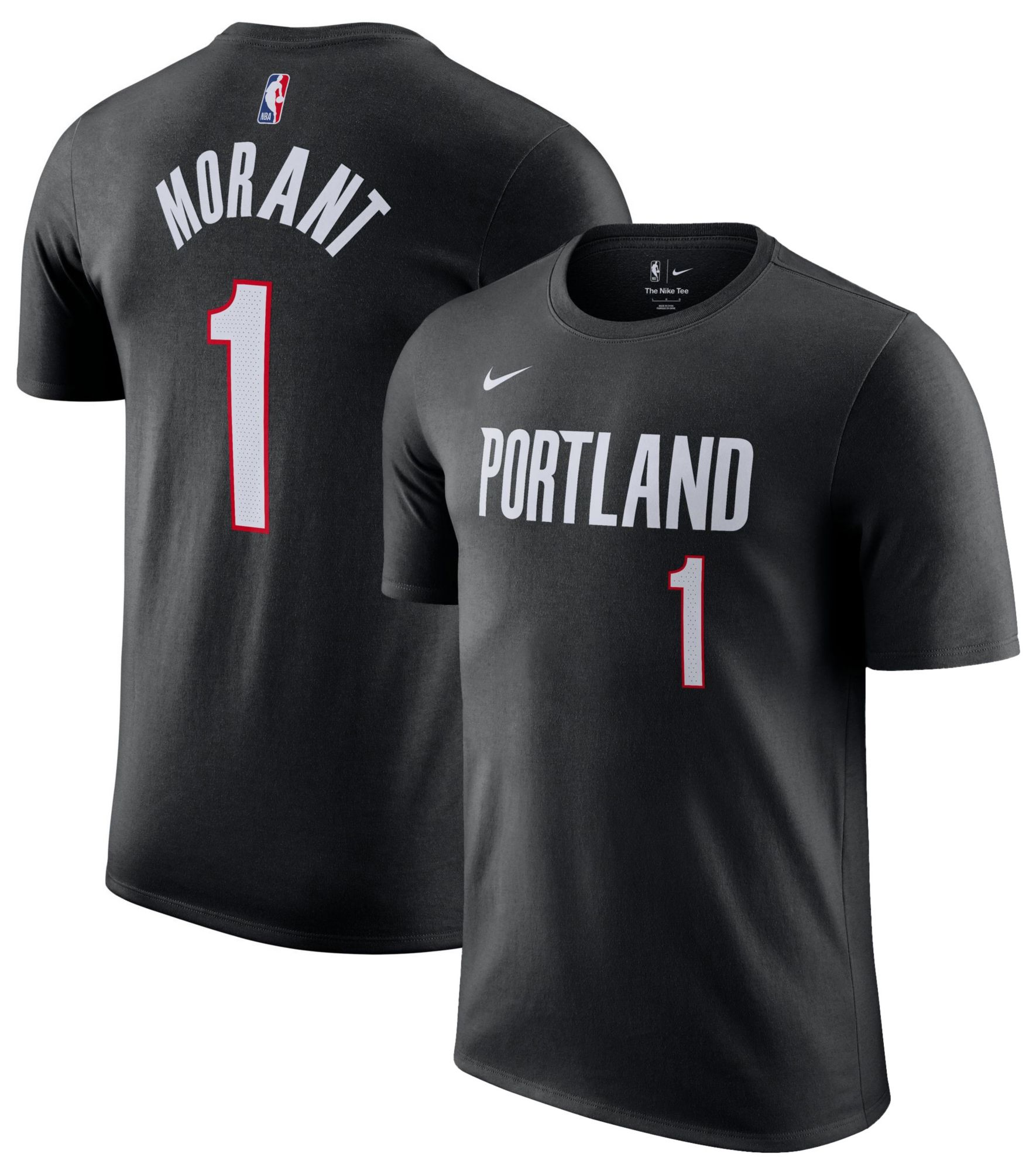 Nike Men's Portland Trail Blazers Black Ja Morant #1 Icon Edition