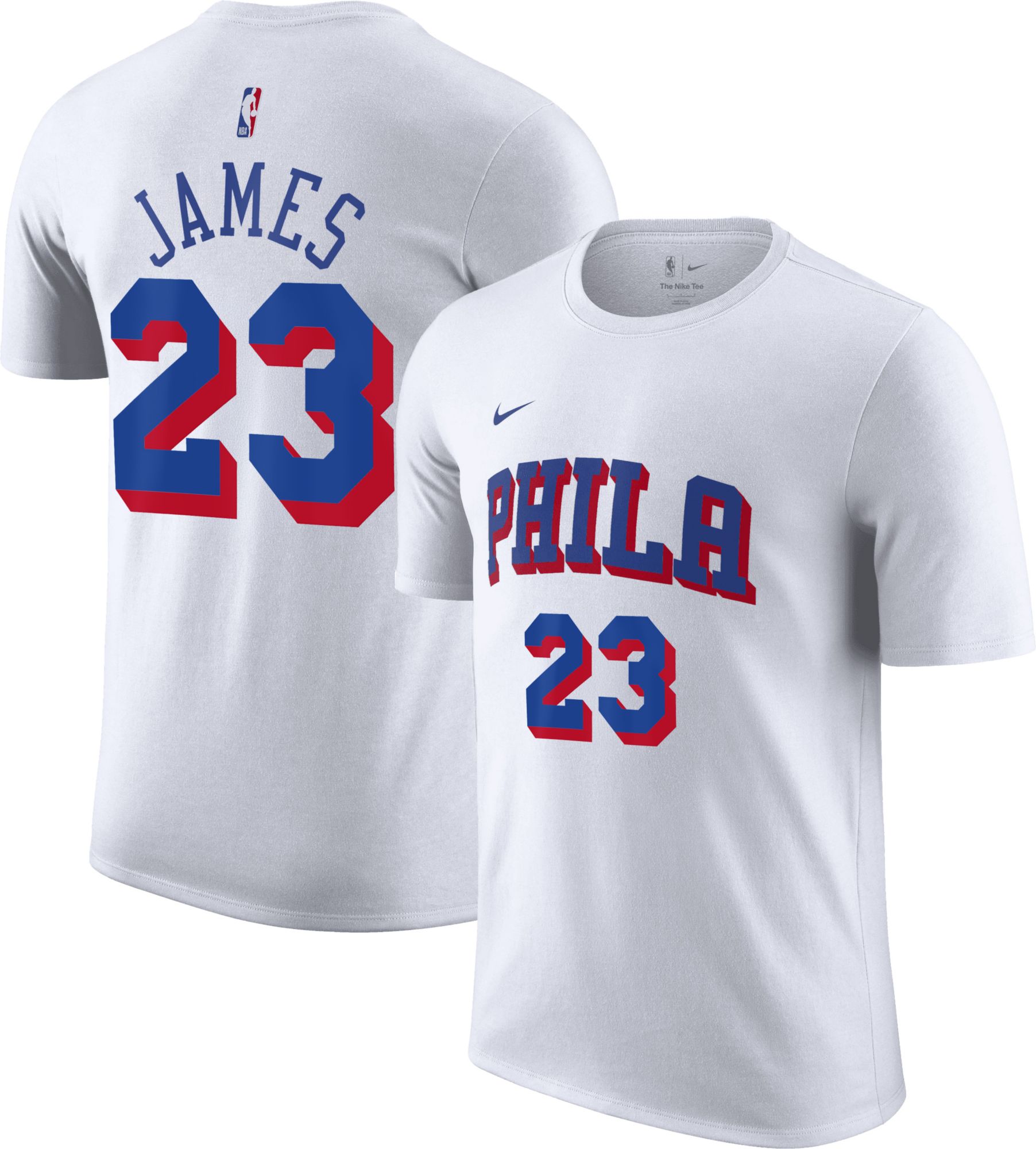Nike Adult Philadelphia 76ers LeBron James Association T-Shirt