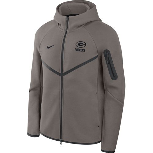 Nike Men's Green Bay Packers Olive Tech Fleece Full-Zip Windrunner