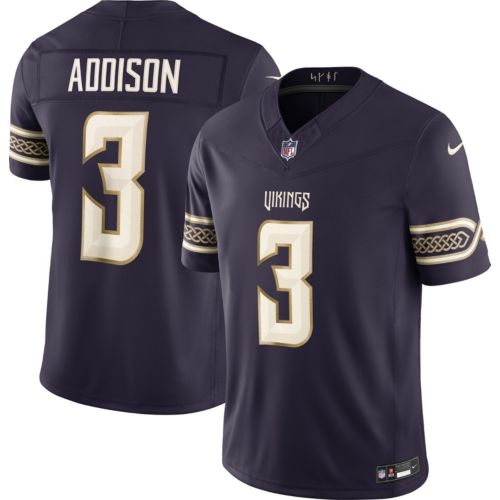 間*島様 超美品　NIKE pro elite シングレット パープル M Nike Men's Minnesota Vikings Purple Justin Jefferson #18 Limited