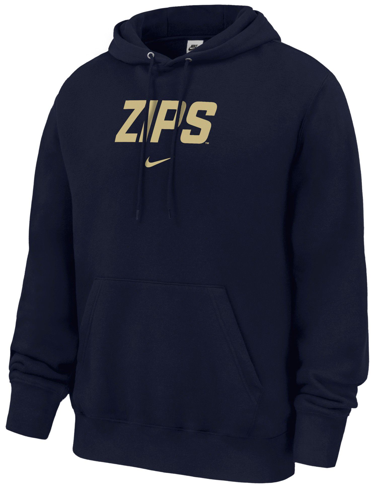 Nike Men's Akron Zips Navy Wordmark Club Hoodie | Dick's Sporting