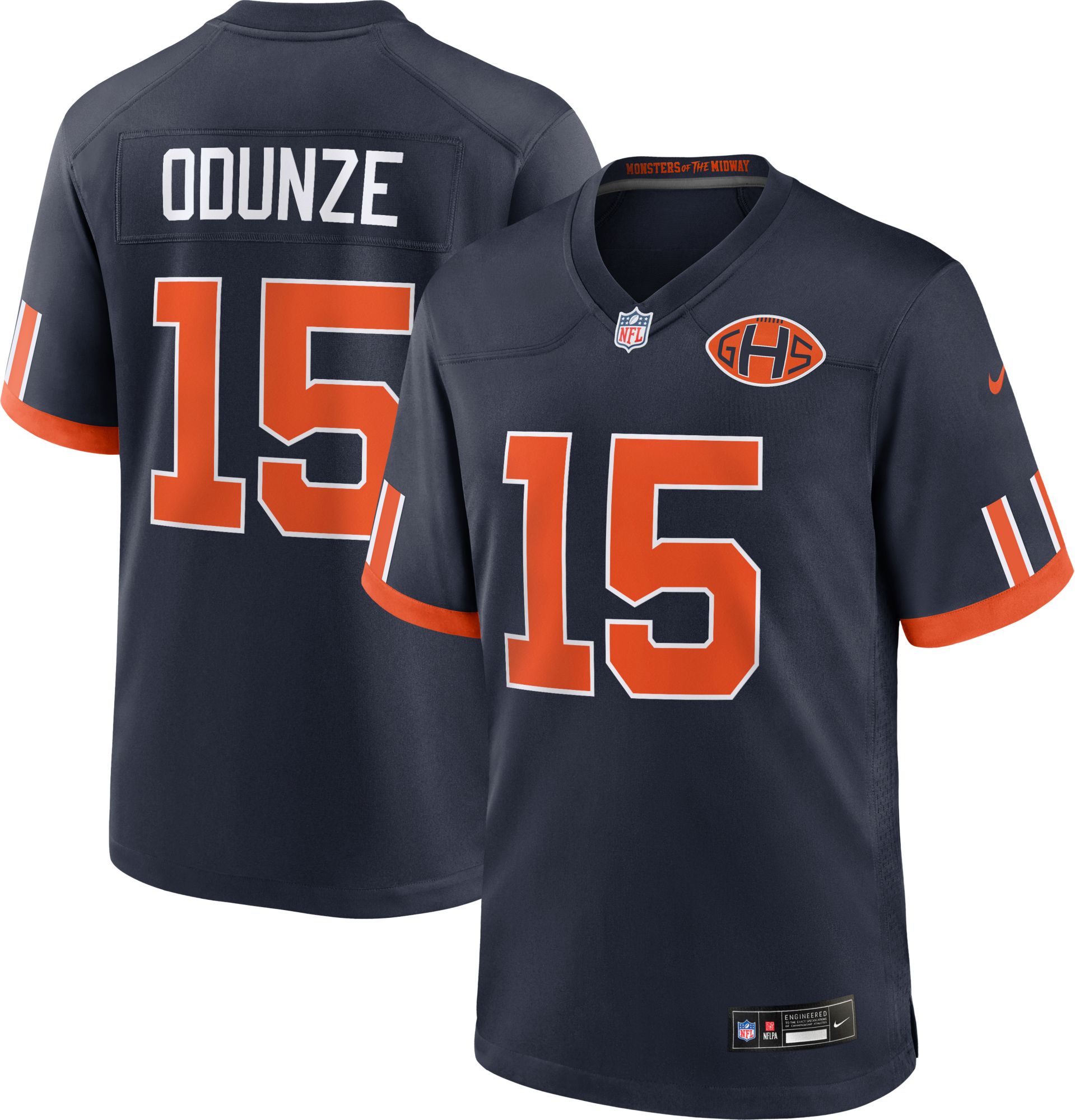 Nike Men's Chicago Bears Rome Odunze NFL Rivalries Game Jersey