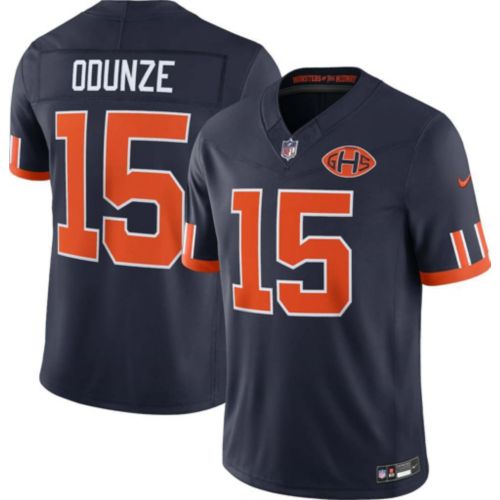 【激レアUSA製】Chicago BULLS ゴブラン織り ラグ タペストリー Nike Men's Chicago Bears Rome Odunze NFL Rivalries Game Jersey
