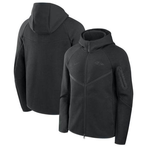 Nike Men's Baltimore Ravens Black Club Fleece Arch Crewneck