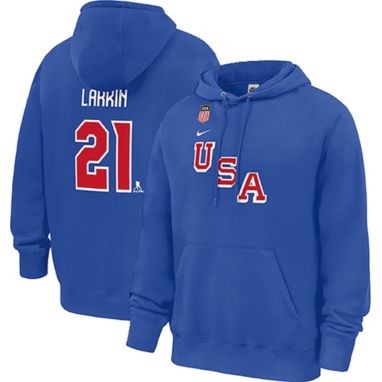 sorry, Nike Men's Olympics USA Hockey Royal Dylan Larkin #21 Pullover Hoodie is currently out of stock
