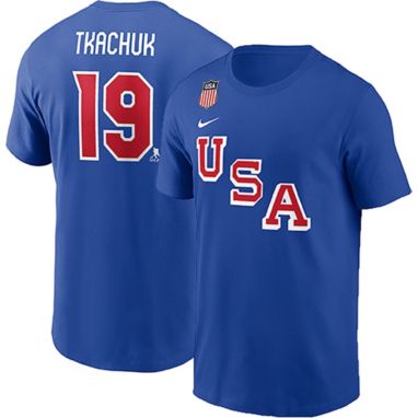 sorry, Nike Men's Olympics USA Hockey Royal Brady Tkachuk #19 T-Shirt is currently out of stock