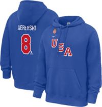 ポーやん様　希少 NIKE アルゼンチン ウィンドパーカー VISA ロゴ S Nike Men's Olympics USA Hockey Royal Zach Werenski #8 Pullover