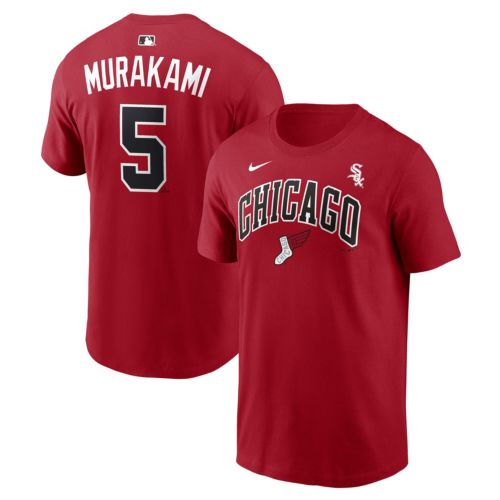 Nike Adult Chicago White Sox Munetaka Murakami #5 Black T-Shirt